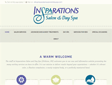 Tablet Screenshot of insparationssalonanddayspa.com